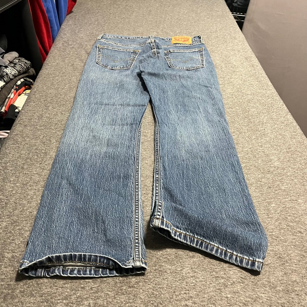 Levis 527 Slim Bootcut Jeans Mens 29x30 Medium Wash Blue Denim 00527-0401